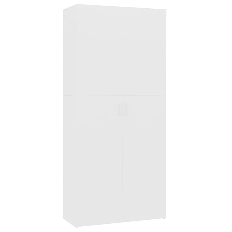 VidaXL Schoenenkast 80x35,5x180 cm bewerkt hout wit