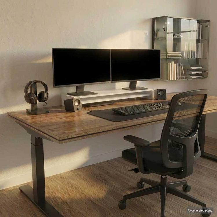 Vidaxl monitorstandaard 100x24x13 cm bewerkt hout wit