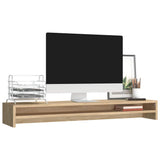 Vidaxl monitorstandaard 100x24x13 cm bewerkt hout sonoma eikenkleurig - afbeelding 3