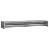 Vidaxl monitorstandaard 100x24x13 cm bewerkt hout betongrijs - afbeelding 2