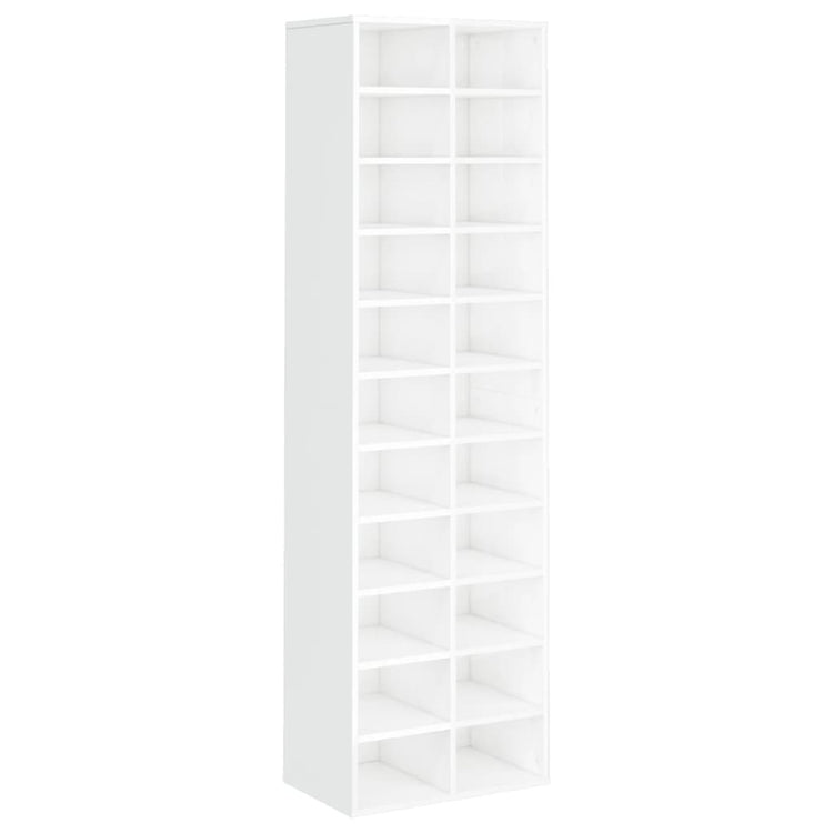 VidaXL Schoenenkast 54x34x183 cm spaanplaat hoogglans wit