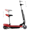 Vidaxl kinderstep met zadel en led 120 w rood