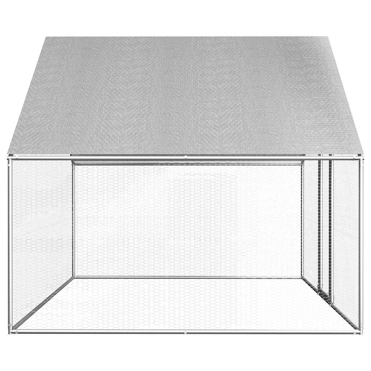 Vidaxl kippenhok 2,75x2x1,92 m gegalvaniseerd staal