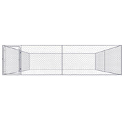VidaXL Hondenkennel voor buiten 4x4x1 m gegalvaniseerd staal - afbeelding 2