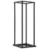 Vidaxl haardhoutrek met basis 37x37x113 cm staal zwart