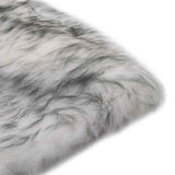Vidaxl stoelkussens 2 st 40x40 cm schapenvacht gemêleerd donkergrijs - afbeelding 3
