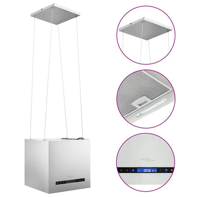 Vidaxl afzuigkap hangend met aanraaksensor lcd 37 cm roestvrij staal