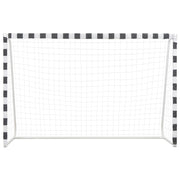 Vidaxl voetbaldoel 300x200x90 cm metaal zwart en wit - afbeelding 2