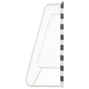 Vidaxl voetbaldoel 300x200x90 cm metaal zwart en wit - afbeelding 3