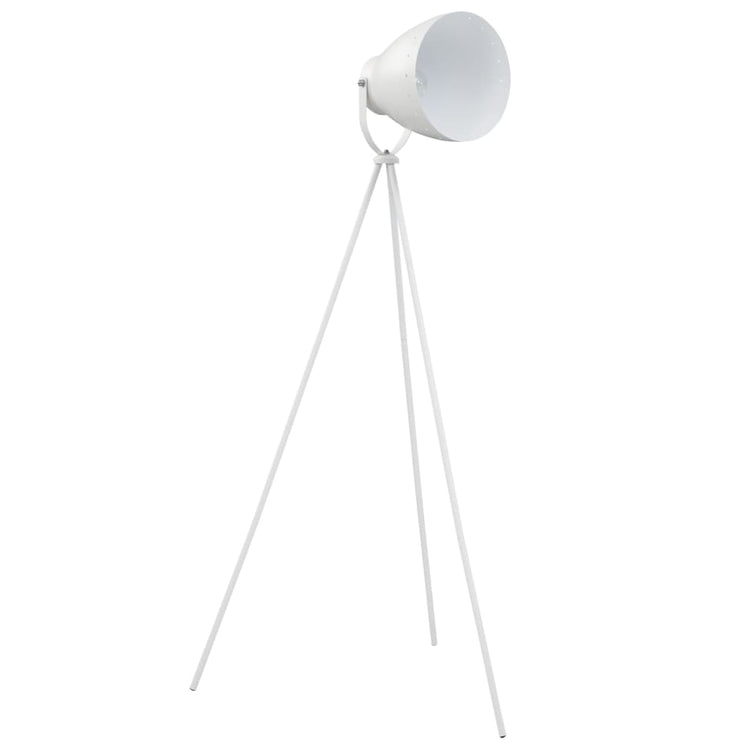 VidaXL Vloerlamp E27 metaal wit