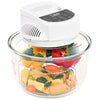 Vidaxl heteluchtoven met uitbreidingsring en timer 1400 w 17 l