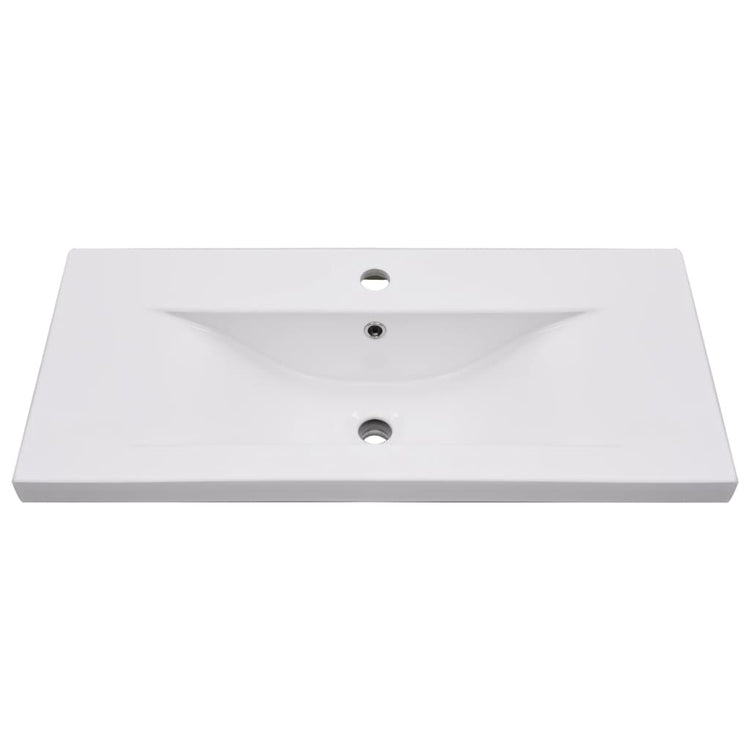 Vidaxl inbouwwastafel 81x39,5x18,5 cm keramiek wit