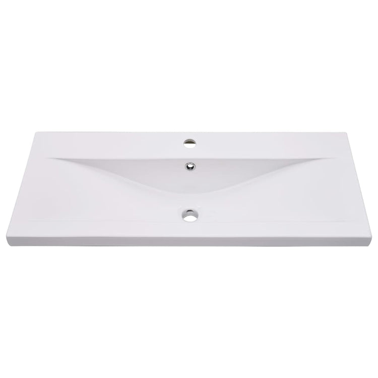 Vidaxl inbouwwastafel 91x39,5x18,5 cm keramiek wit