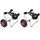 Vidaxl kayaktrolleys 2 st aluminium