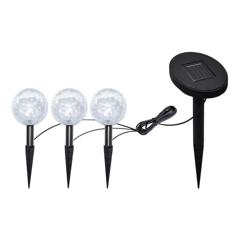 Vidaxl tuinlampen 6 st led met grondankers en zonnepanelen