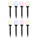 Vidaxl solarlampen 8 st led rond 15 cm rgb