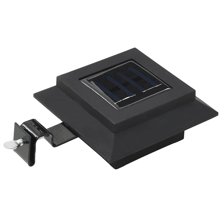 Vidaxl solarlampen 12 st led vierkant 12 cm zwart