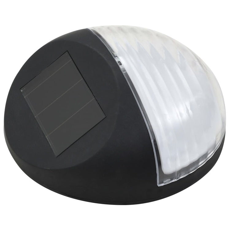 Vidaxl solarwandlampen led 24 st rond zwart