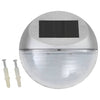 Vidaxl solarwandlampen led 24 st rond zilverkleurig