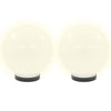 Vidaxl led-bollampen 4 st rond 20 cm pmma