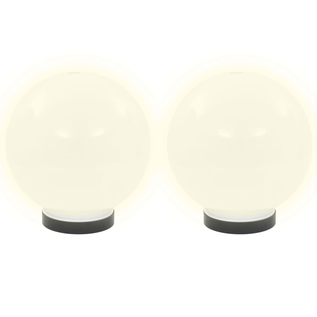 Vidaxl led-bollampen 4 st rond 20 cm pmma