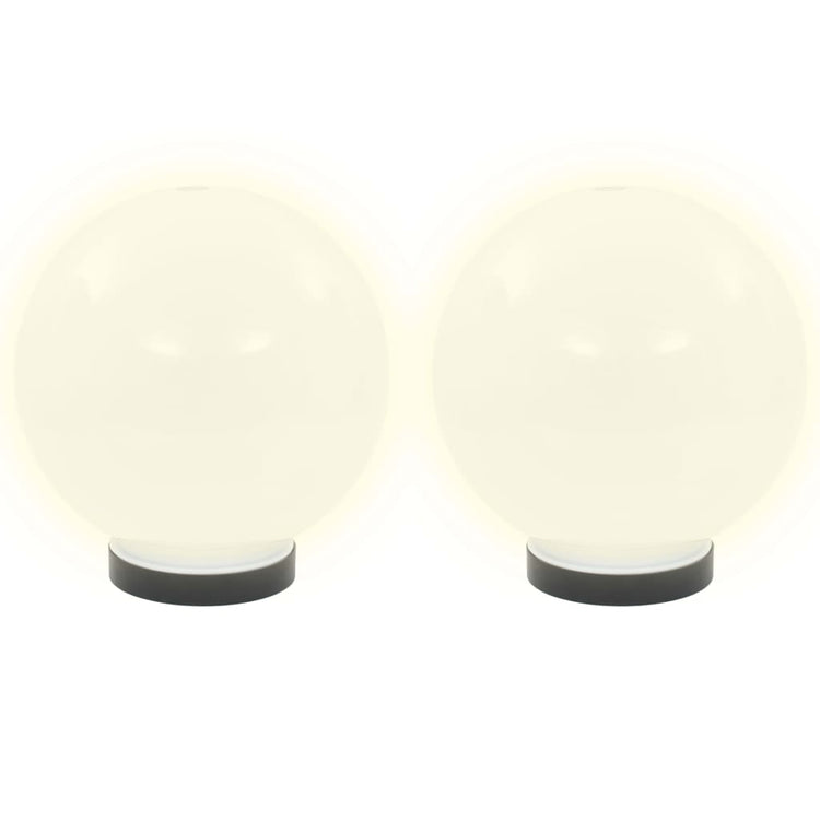 Vidaxl led-bollampen 4 st rond 20 cm pmma