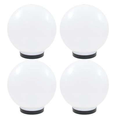 Vidaxl led-bollampen 4 st rond 25 cm pmma