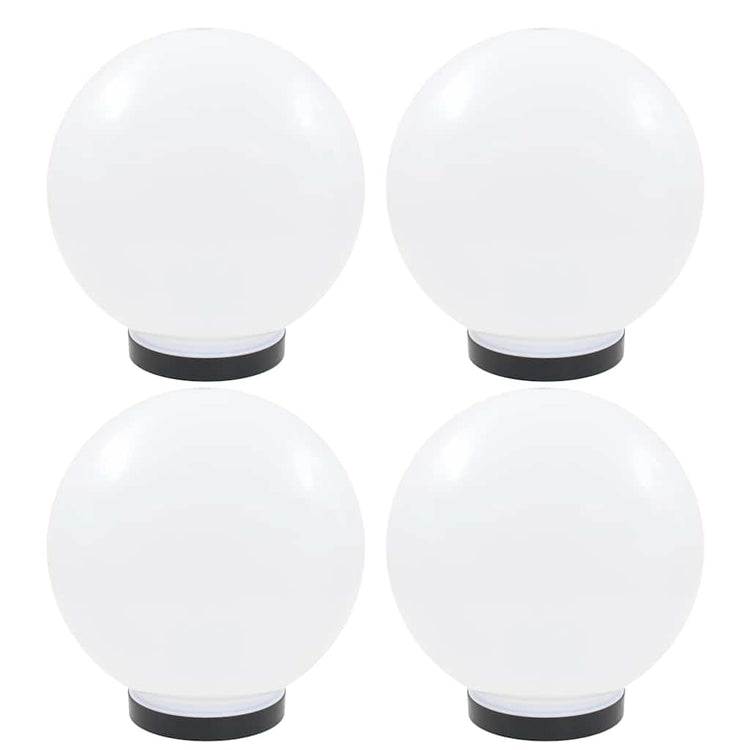 Vidaxl led-bollampen 4 st rond 25 cm pmma