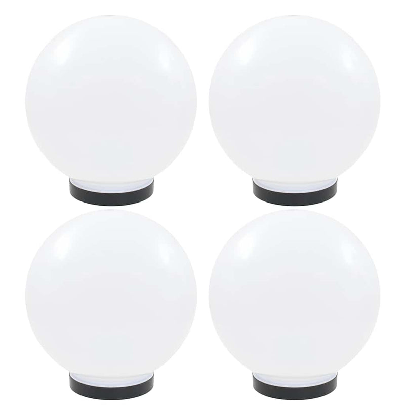 Vidaxl led-bollampen 4 st rond 25 cm pmma