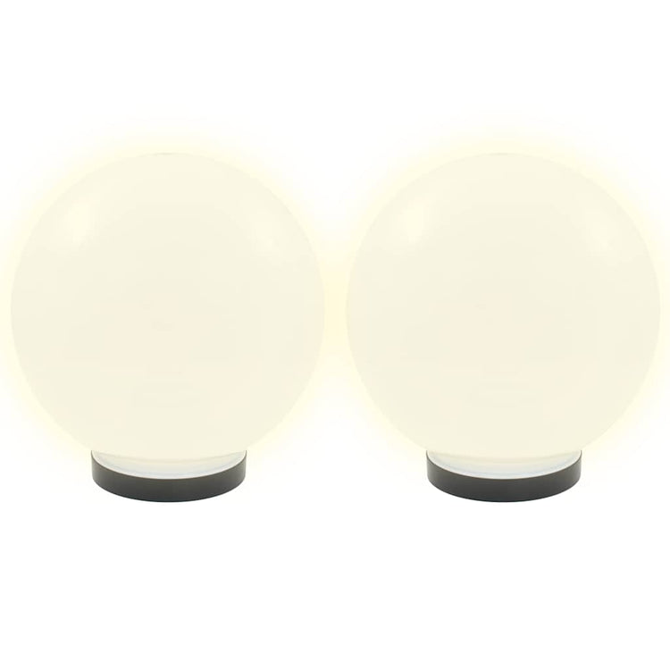 Vidaxl led-bollampen 4 st rond 25 cm pmma