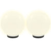 Vidaxl led-bollampen 4 st rond 25 cm pmma