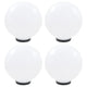 Vidaxl led-bollampen 4 st rond 30 cm pmma