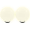 Vidaxl led-bollampen 4 st rond 30 cm pmma