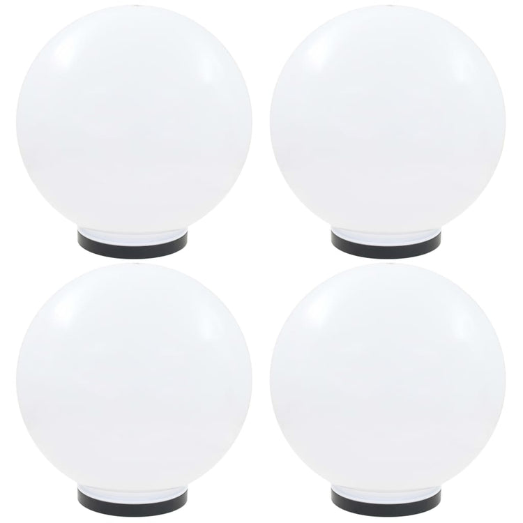Vidaxl led-bollampen 4 st rond 40 cm pmma