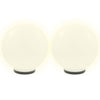 Vidaxl led-bollampen 4 st rond 40 cm pmma