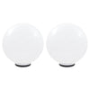 Vidaxl led-bollampen 2 st rond 50 cm pmma