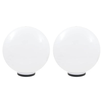 Vidaxl led-bollampen 2 st rond 50 cm pmma