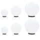 Vidaxl 6-delige led-bollampenset rond 20 30 40 cm pmma