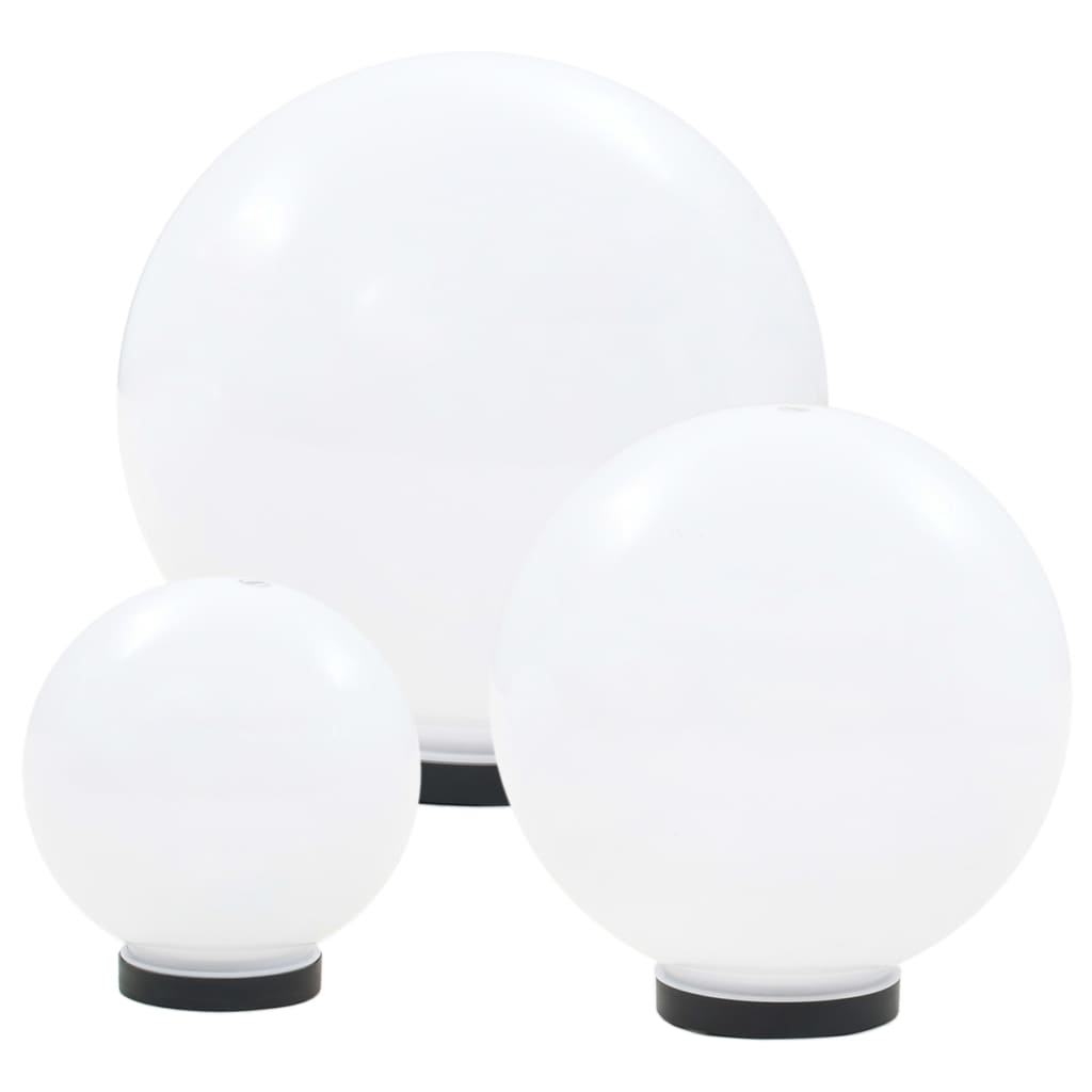 Vidaxl 6-delige led-bollampenset rond 20 30 40 cm pmma