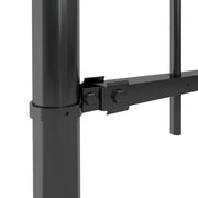 Vidaxl tuinhek met speerpunt staal 504x100 cm zwart - afbeelding 3