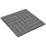 VidaXL 22 st Terrastegels 30x30 cm 2 m² HKC grijs - afbeelding 2
