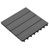 VidaXL 22 st Terrastegels 30x30 cm 2 m² HKC grijs - afbeelding 3