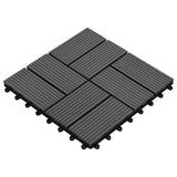 VidaXL 22 st Terrastegels 30x30 cm 2 m² HKC grijs - afbeelding 3