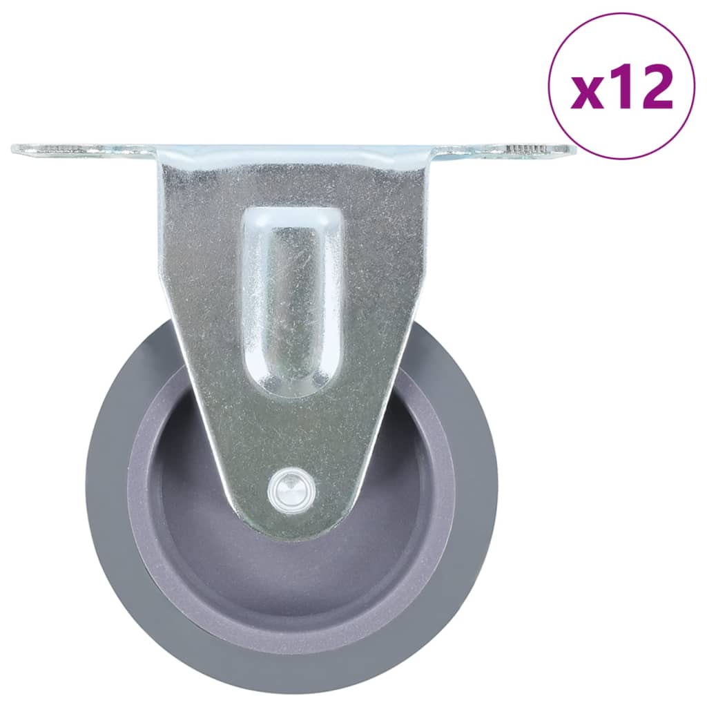 Vidaxl 12 st wielen vast 75 mm