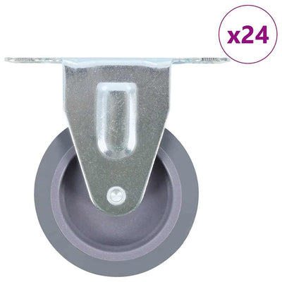 Vidaxl 24 st wielen vast 75 mm