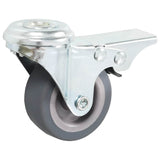Vidaxl 32 st zwenkwielen met boutgaten 50 mm - afbeelding 2