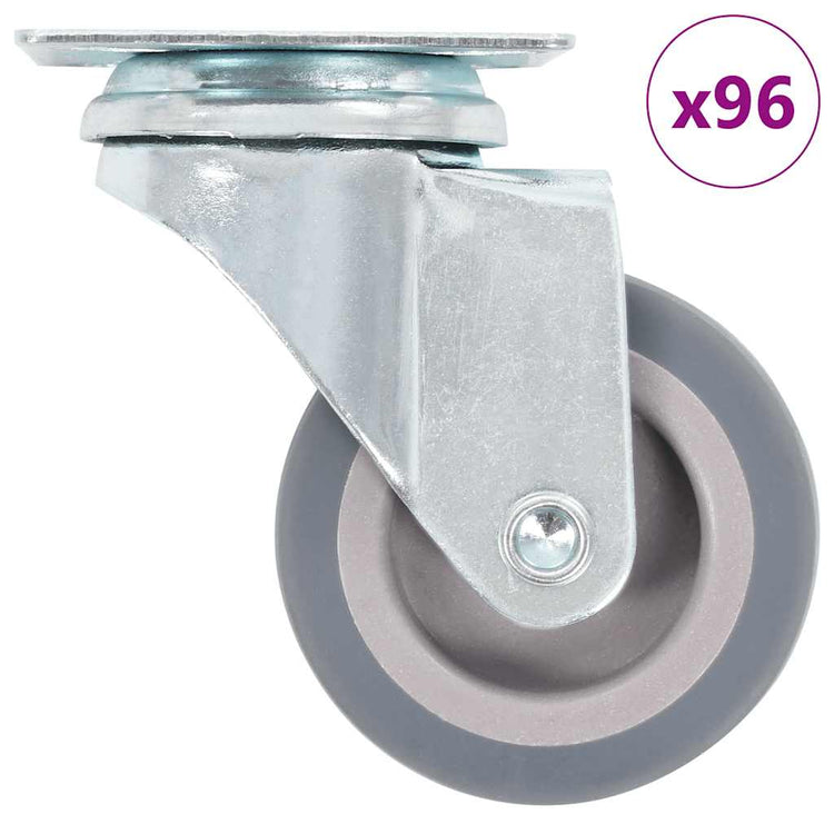 Vidaxl 96 st zwenkwielen 50 mm