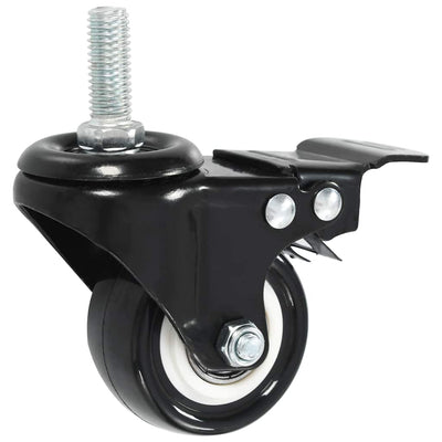 Vidaxl zwenkwielen 12 st met remmen 50 mm
