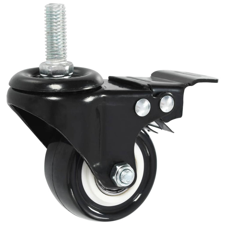 Vidaxl zwenkwielen 16 st met remmen 50 mm