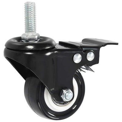 Vidaxl zwenkwielen 24 st met remmen 50 mm